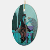 ヴィンテージアールデコラヴィラデスティバイジョージバービエ セラミックオーナメント (左)