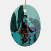 ヴィンテージアールデコラヴィラデスティバイジョージバービエ セラミックオーナメント (正面)