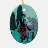 ヴィンテージアールデコラヴィラデスティバイジョージバービエ セラミックオーナメント (裏面)