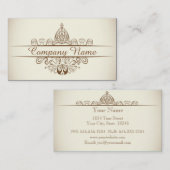 ヴィンテージアールデコレストラン名刺 名刺 (正面/裏面)