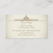 ヴィンテージアールデコレストラン名刺 名刺 (裏面)