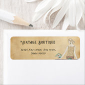 ヴィンテージアールデコレトロ差出人住所 ラベル (インサイチュ)