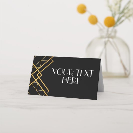 ヴィンテージアールデコローアリング20sパーティー座席表 プレイスカード (正面)