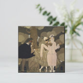 ヴィンテージアールデコ仮装コスチュームパーティー 招待状 (スタンド正面)