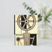 ヴィンテージアールデコ作業車および機械作業者 (スタンド正面)