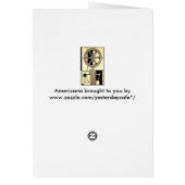 ヴィンテージアールデコ作業車および機械作業者 (裏面)