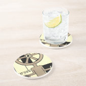 ヴィンテージアールデコ作業車および機械作業者 コースター (側面)