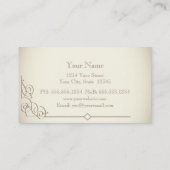 ヴィンテージアールデコ名刺 名刺 (裏面)