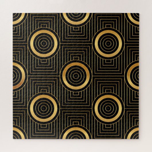 ヴィンテージアールデコ壁紙パターン ジグソーパズル (横)