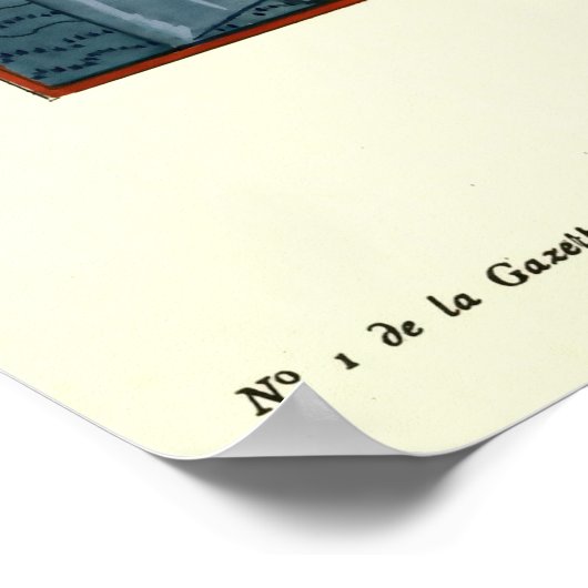 ヴィンテージアールデコ夕べドレス&コートファッションアート ポスター (角)