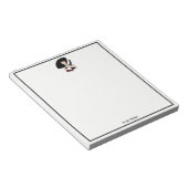 ヴィンテージアールデコ女性の帽子手袋カラー ノートパッド (アングル)