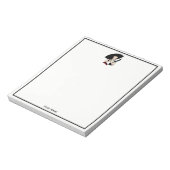 ヴィンテージアールデコ女性の帽子手袋カラー ノートパッド (回転)