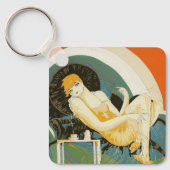 ヴィンテージアールデコ女性ソファ、チョンプレ キーホルダー (正面)