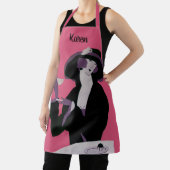 ヴィンテージアールデコ女性、アフタヌーンティーとカップケーキ エプロン (インサイチュ)