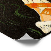 ヴィンテージアールデコ女性、喫煙by S. Chompre ポスター (角)