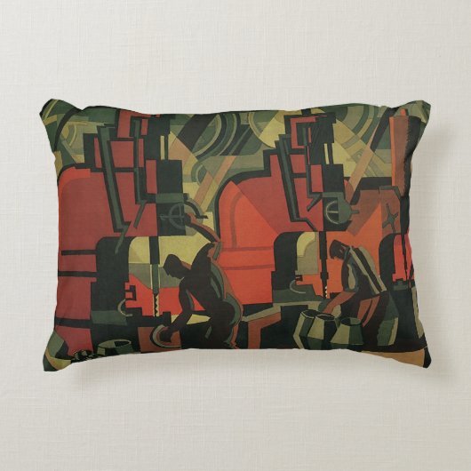 ヴィンテージアールデコ工業製造業 アクセントクッション (正面)