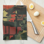 ヴィンテージアールデコ工業製造業 キッチンタオル (四つ折り)