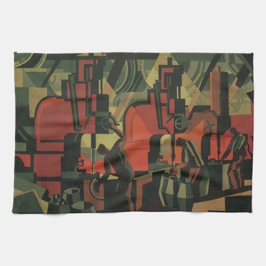 ヴィンテージアールデコ工業製造業 キッチンタオル (横)