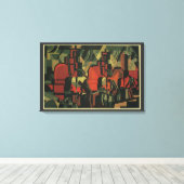 ヴィンテージアールデコ工業製造業 キャンバスプリント (インサイチュ (ウッドフロア))