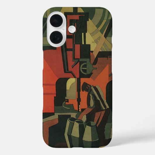 ヴィンテージアールデコ工業製造業 Case-Mate iPhoneケース (裏面)