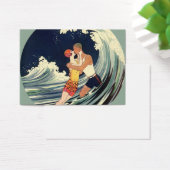 ヴィンテージアールデコ愛好家キスインザウェーブアットビーチ (デスク)