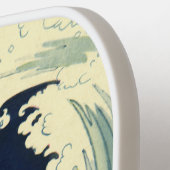 ヴィンテージアールデコ愛好家キスインザウェーブアットビーチ ピックルボールラケット (左詳細)