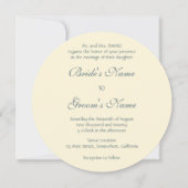 ヴィンテージアールデコ愛好家キス、結婚式招待状 招待状 (裏面)