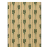 ヴィンテージアールデコ抽象芸術孔雀パターン テーブルクロス (正面)