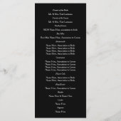 ヴィンテージアールデコ文字結婚式 プログラム (裏面)