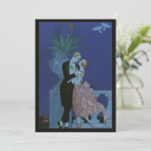 ヴィンテージアールデコ新婚ブライダルシャワー招待 招待状 (スタンド正面)