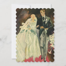 ヴィンテージアールデコ新郎新婦結婚ズ