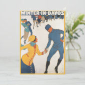 ヴィンテージアールデコ旅行冬inダボス招待状 招待状 (スタンド正面)