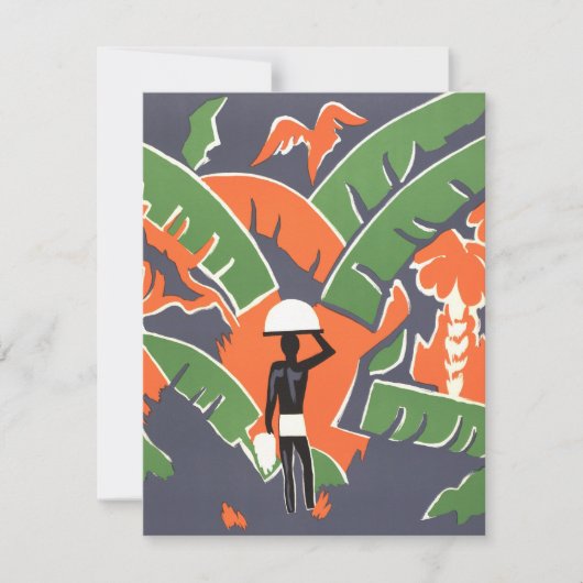 ヴィンテージアールデコ旅行，アフリカのジャングルの先住民 (正面)