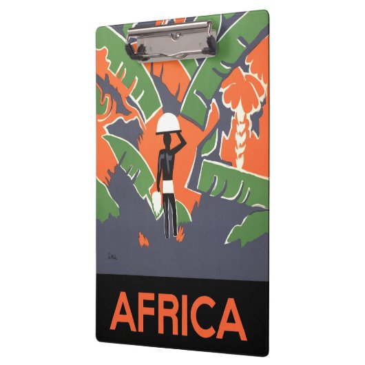 ヴィンテージアールデコ旅行，アフリカのジャングルの先住民 クリップボード