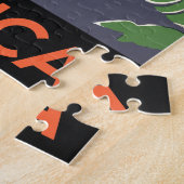 ヴィンテージアールデコ旅行,アフリカのジャングルの先住民 ジグソーパズル (側面)