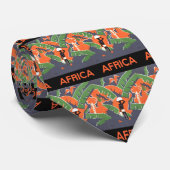 ヴィンテージアールデコ旅行，アフリカのジャングルの先住民 ネクタイ (ロール)