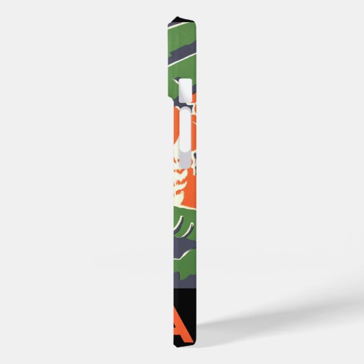 ヴィンテージアールデコ旅行,アフリカのジャングルの先住民 Case-Mate iPhoneケース (裏面 / 左)