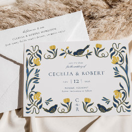 ヴィンテージアールデコ日付カードの保存 招待状