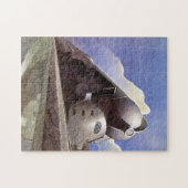 ヴィンテージアールデコ機関車 ジグソーパズル (横)