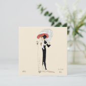 ヴィンテージアールデコ社交ダンスカップルbyレオラース カード (スタンド正面)