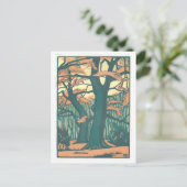 ヴィンテージアールデコ秋/秋木 ポストカード (スタンド正面)