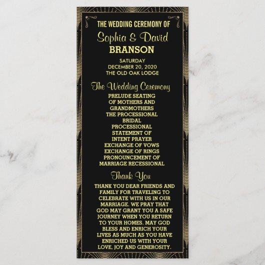 ヴィンテージアールデコ素晴らしギャツビーカスタムプログラム プログラム (正面)