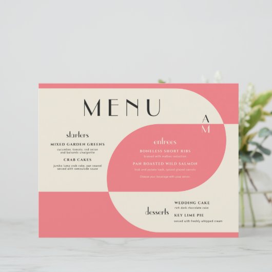 ヴィンテージアールデコ結婚のサーモンピンク (スタンド正面)