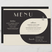 ヴィンテージアールデコ結婚のブラッククリーム (正面/裏面)