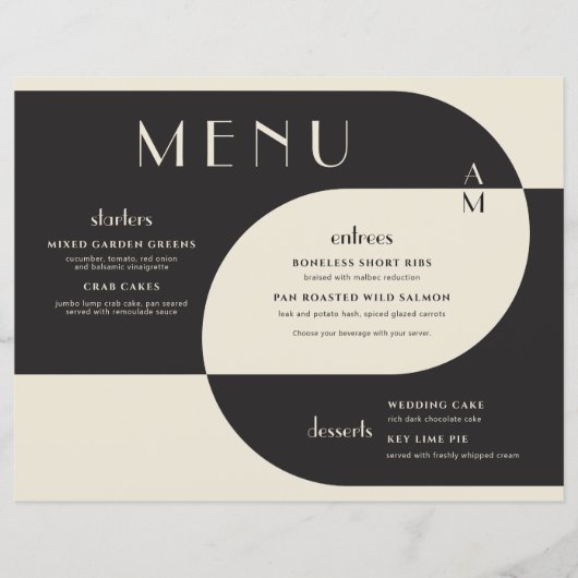 ヴィンテージアールデコ結婚のブラッククリーム (正面)