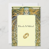 ヴィンテージアールデコ結婚式招待状 招待状 (正面)