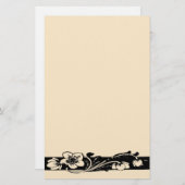 ヴィンテージアールデコ縁どフローラ 便箋 (正面/裏面)