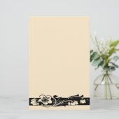 ヴィンテージアールデコ縁どフローラ 便箋 (スタンド正面)