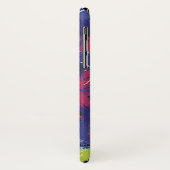 ヴィンテージアールデコ花チューリップフローラ織物 Case-Mate iPhoneケース (裏面/左)