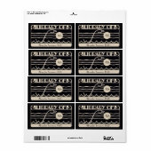 ヴィンテージアールデコ蔵書票パーソナライズされたモノグラム ラベル (フルシート)